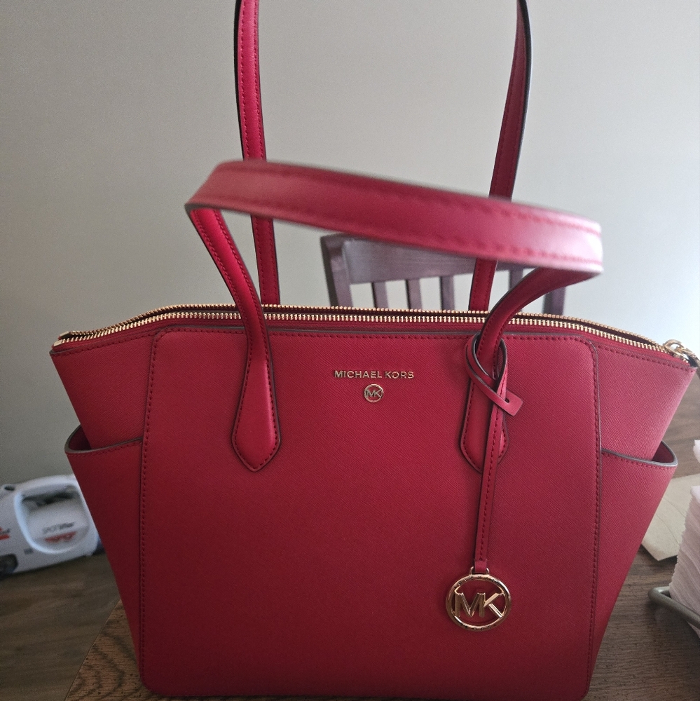 Michael Kors Cherry Red Satchel